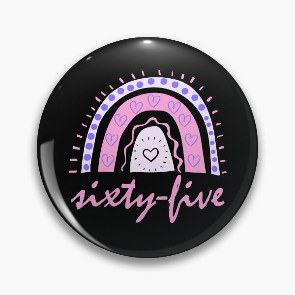 Item preview, Sixty Five Year Old Sixty Fifth Birthday Cute Fun Doodle Boho Rainbow designed and sold by LadySaltwater.