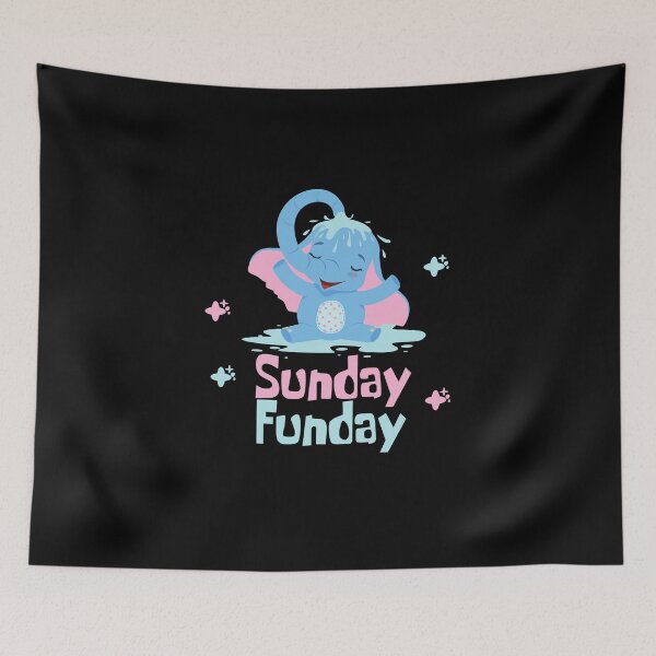 Item preview, Sunday fun day Kawaii funny elephant taking shower designed and sold by Awesome 4 all.
