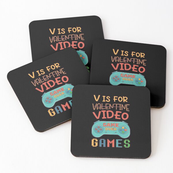 Item preview, V Is For Video Games Funny Valentines Day For Gamer,Funny Gift Idea For Gamers, Valentine Celebration, Funny Gift For Lover designed and sold by AHMD AHMD.