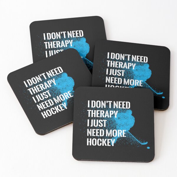 Item preview, I DON'T NEED THERAPY I JUST NEED MORE HOCKEY (White Lettering) designed and sold by RichardsSignCo.
