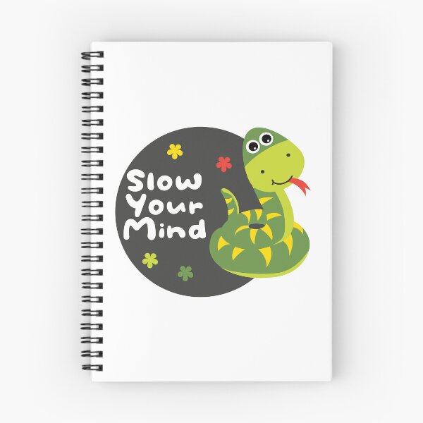 Item preview, Slow your mind Kawaii funny green snake designed and sold by Awesome 4 all.
