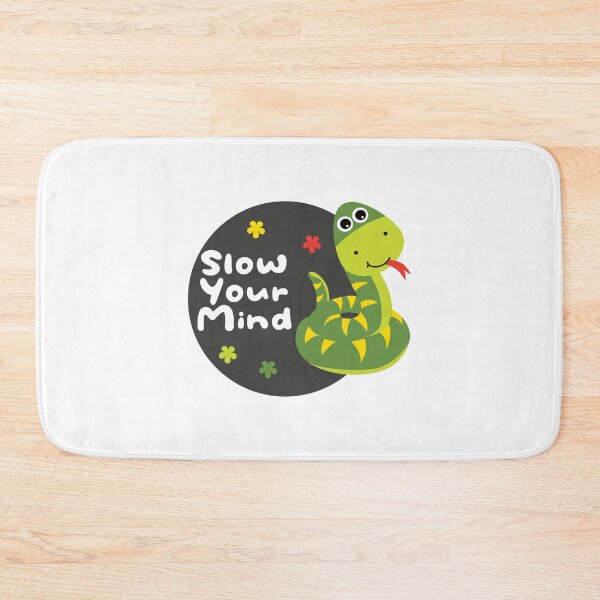 Item preview, Slow your mind Kawaii funny green snake designed and sold by Awesome 4 all.