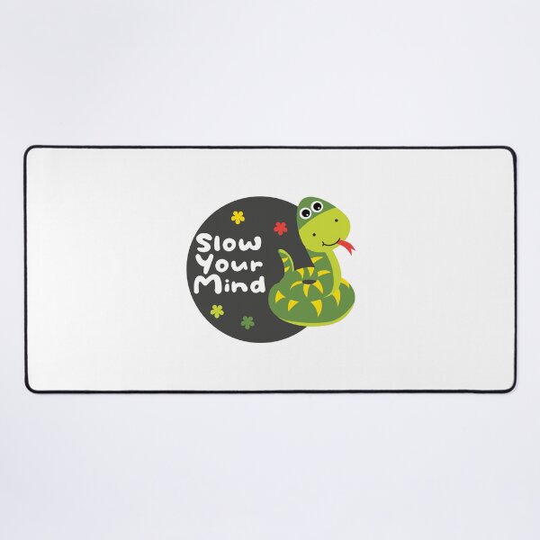 Item preview, Slow your mind Kawaii funny green snake designed and sold by Awesome 4 all.