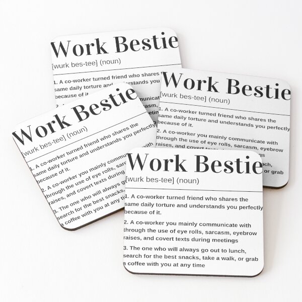 Item preview, Work Bestie, Coworker Work Bestie Definition, Funny Office Speak Definition designed and sold by 101GIFTS.