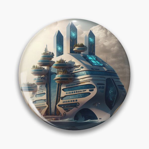 Item preview, Futuristic Cruise Ship City designed and sold by Bleknervin.