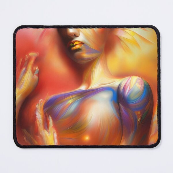 Item preview, Surrealistic Reverie: Colorful Woman Portrait with Dreamlike Details" designed and sold by artmanikin.