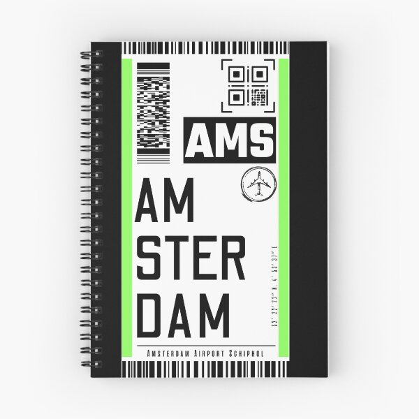 Item preview, AMSTERDAM Classic luggage tag traveller sticker designed and sold by LeddsoDello.