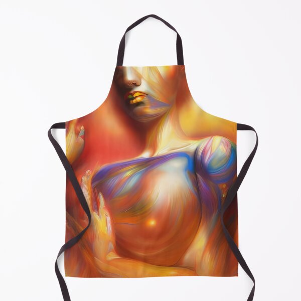 Item preview, Surrealistic Reverie: Colorful Woman Portrait with Dreamlike Details" designed and sold by artmanikin.
