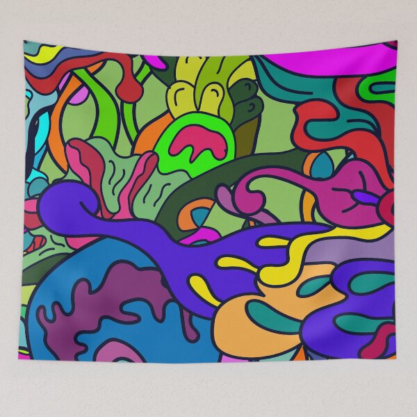 Item preview, Hide And Seek Doodle Pattern designed and sold by DJava-ArtO.