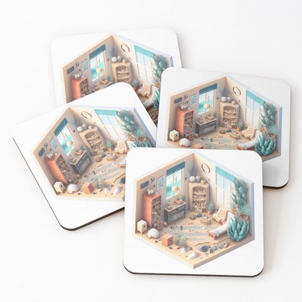 Item preview, Ocean Breeze, Isometric Room designed and sold by Slice-Of.