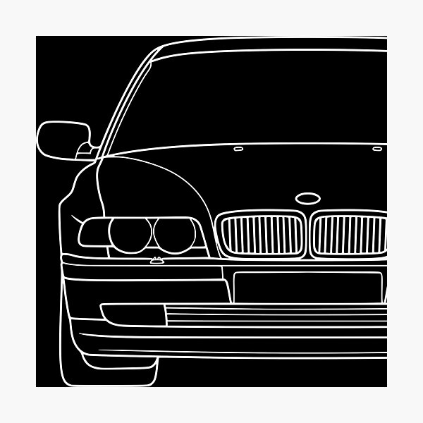 Item preview, E38 facelift 1998-2001 white lines designed and sold by EdimDesign.