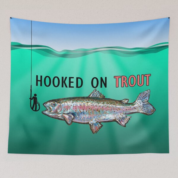 Item preview, HOOKED ON TROUT designed and sold by elfeather.