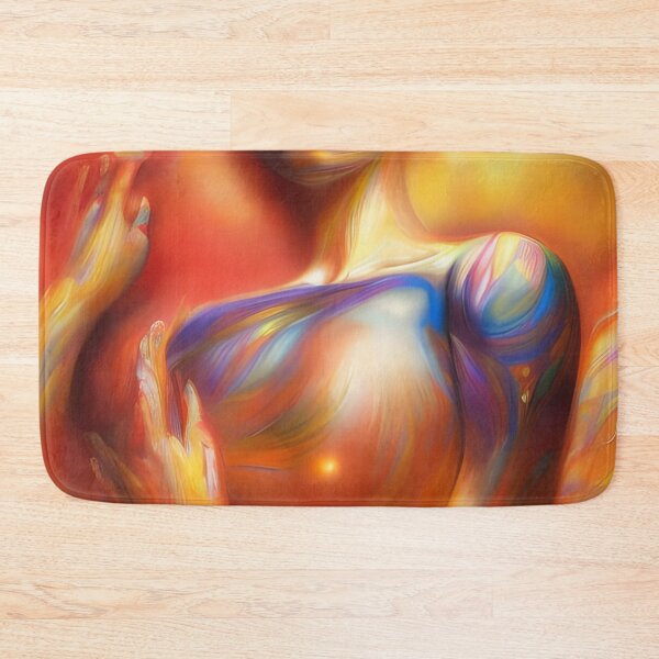 Item preview, Surrealistic Reverie: Colorful Woman Portrait with Dreamlike Details" designed and sold by artmanikin.