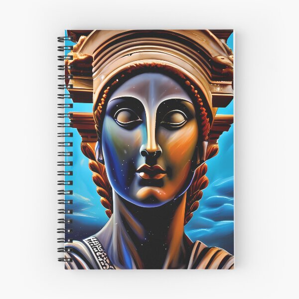 Item preview, Caryatids blue woman designed and sold by BigBrainArtwork.