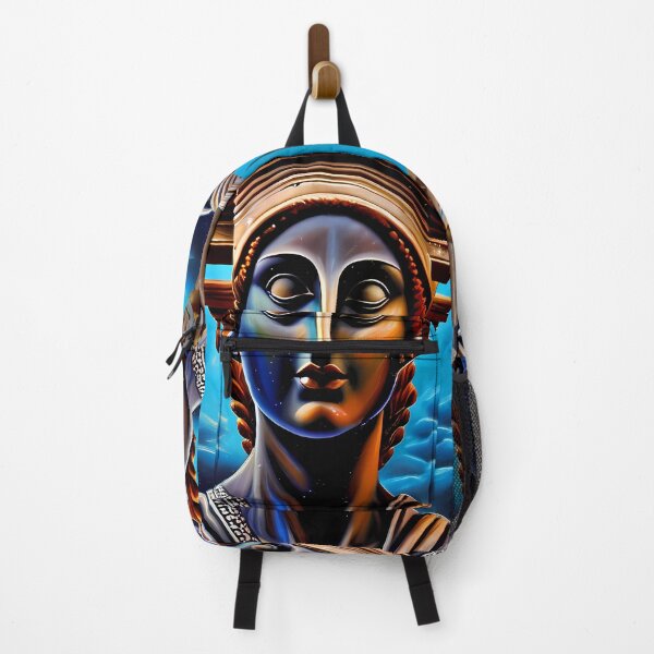 Item preview, Caryatids blue woman designed and sold by BigBrainArtwork.