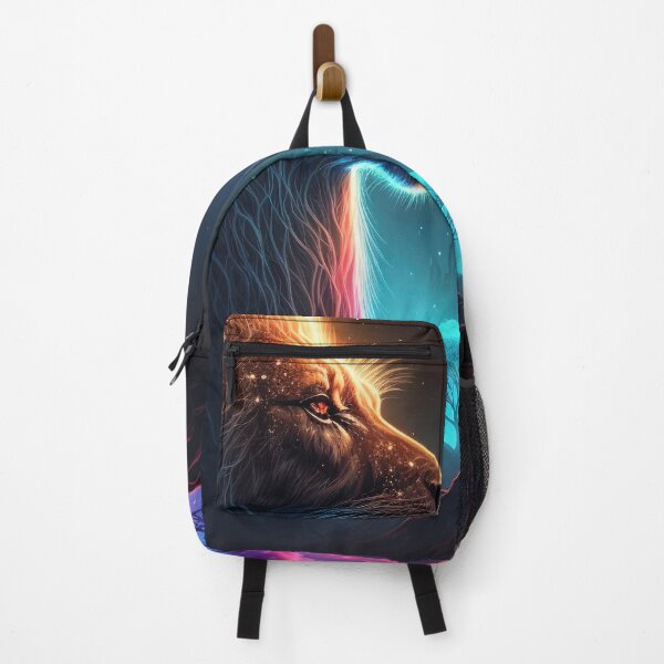 Item preview, Lion Posing Mighty in the Neon Light designed and sold by VanKlin.