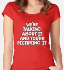 big mouth tshirt Women's Fitted Scoop T-Shirt