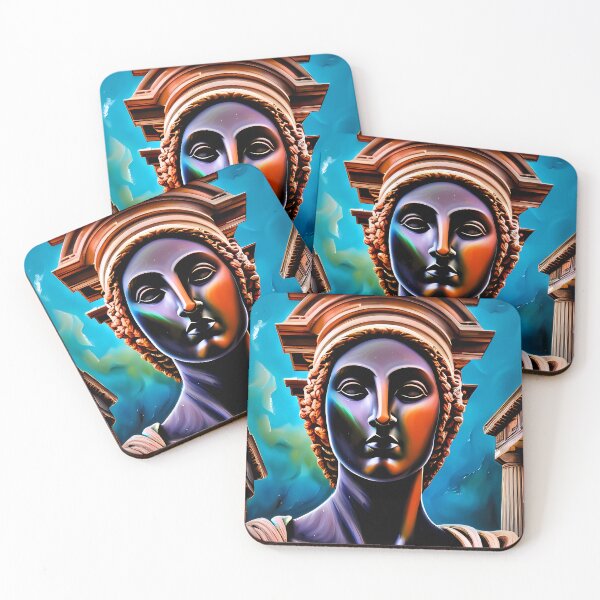 Item preview, Caryatids blue girl designed and sold by BigBrainArtwork.