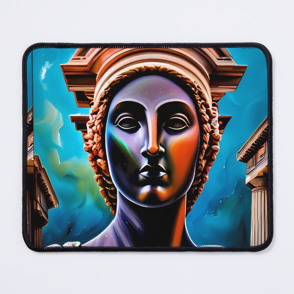 Item preview, Caryatids blue girl designed and sold by BigBrainArtwork.