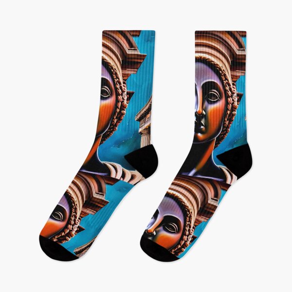 Item preview, Caryatids blue girl designed and sold by BigBrainArtwork.