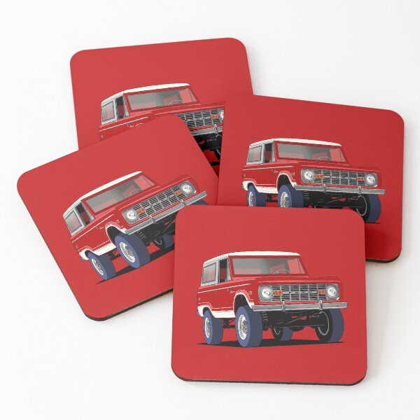 Item preview, Ford Bronco Ranger truck in red designed and sold by Webazoot Industries - Car Art.