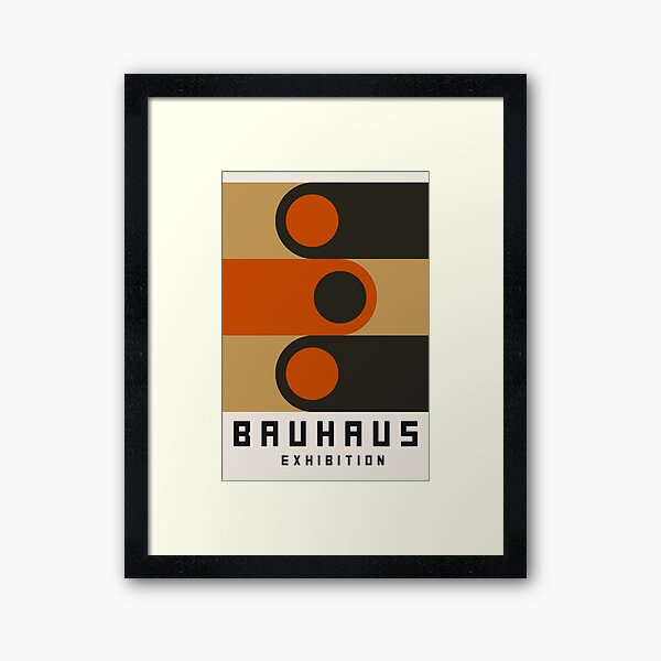Item preview, Bauhaus Exhibition, Bauhaus Wall Art, Bauhaus Exhibition Print, Bauhaus abstract art brown designed and sold by re-make-.