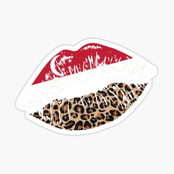 Singapore Lips Patriots Kissing Lips Sticker For Sale By Ebnerprints Redbubble 4559