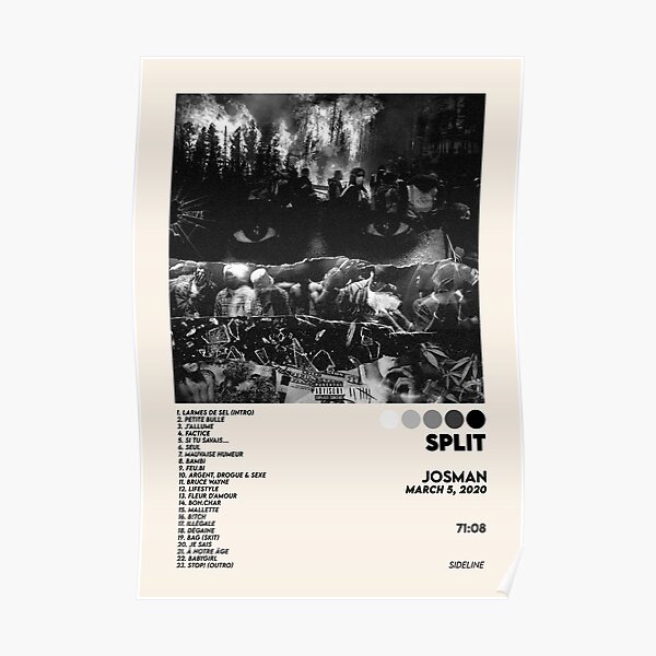 SPLIT | Cover d'album de Rap Fr | Josman Poster