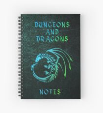 Dungeons and Dragons Notizbuch Grün Spiralblock