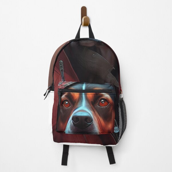 Item preview, Cool Dog in Red Leather Jacket Print #1 designed and sold by KOZIDESIGNS.