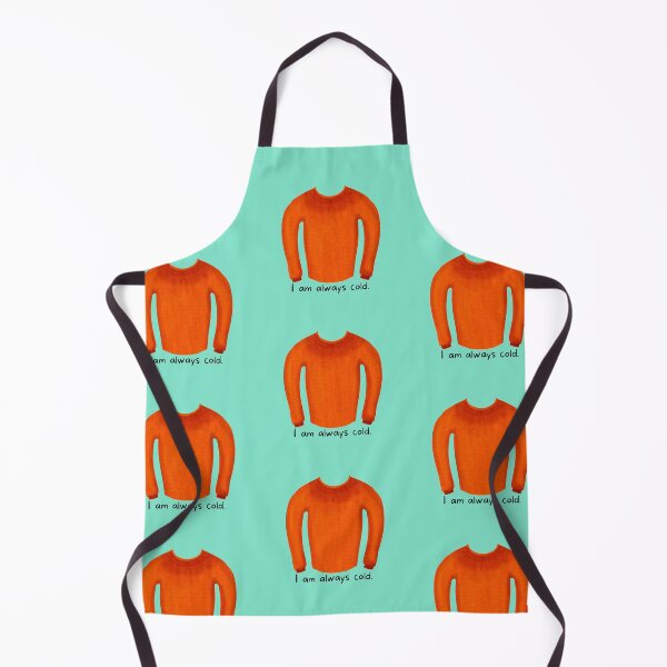 Item preview, I am always cold - orange sweater designed and sold by AdventuresOy.