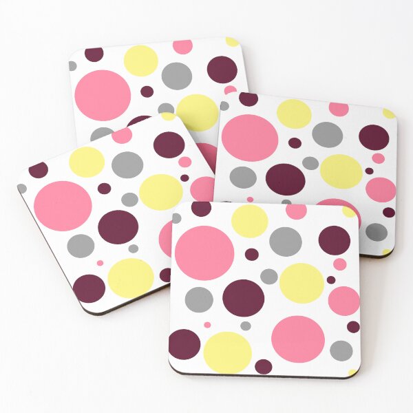 Item preview, Yellow, Pink, and Grey Polka Dots designed and sold by LapillusDesigns.