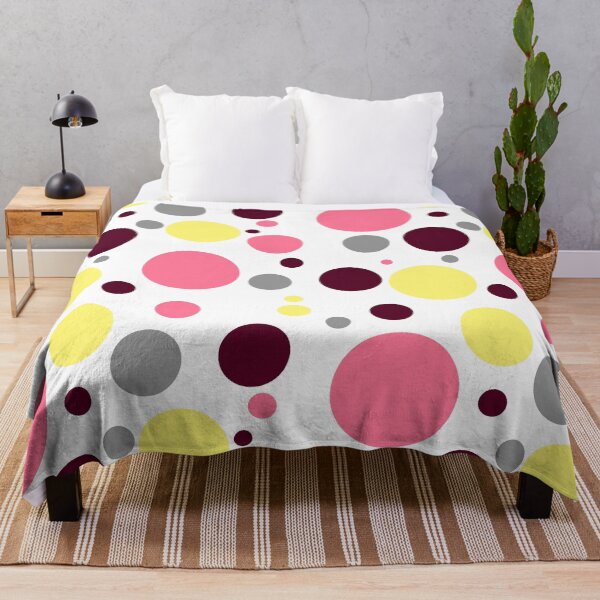 Item preview, Yellow, Pink, and Grey Polka Dots designed and sold by LapillusDesigns.