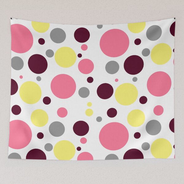 Item preview, Yellow, Pink, and Grey Polka Dots designed and sold by LapillusDesigns.