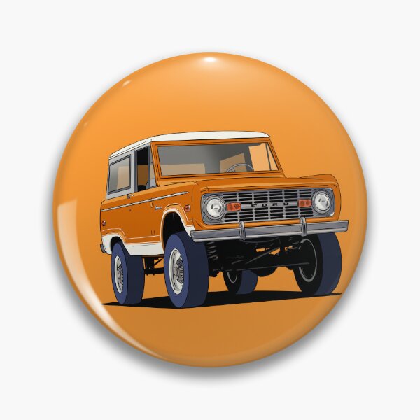 Item preview, Orange 1970's Ford Bronco designed and sold by Webazoot Industries - Car Art.