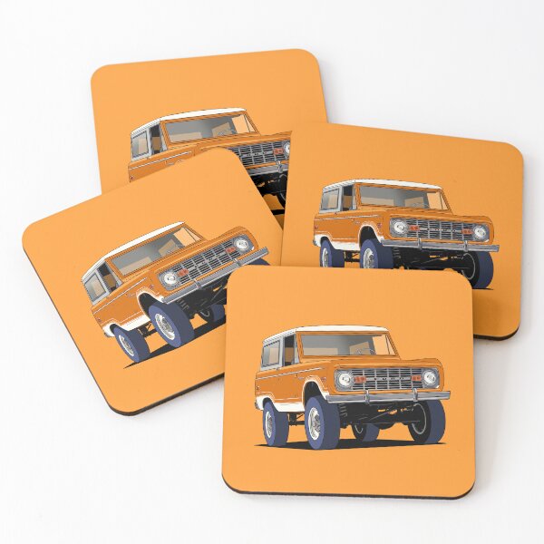 Item preview, Orange 1970's Ford Bronco designed and sold by Webazoot Industries - Car Art.
