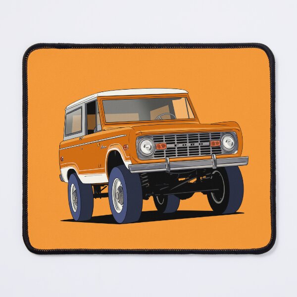Item preview, Orange 1970's Ford Bronco designed and sold by Webazoot Industries - Car Art.