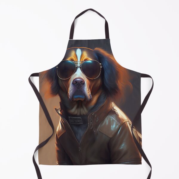 Item preview, Cool Dog In Leather Jacket and Sunglasses #1 designed and sold by KOZIDESIGNS.