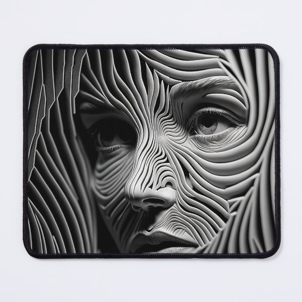 Item preview, Face human in weird lines shape designed and sold by mrlongfield.