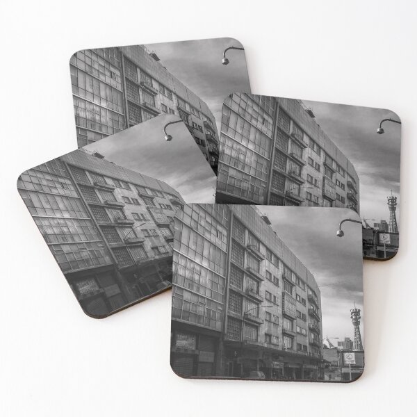 Item preview, Black and white urban landscape designed and sold by Abel-momo.