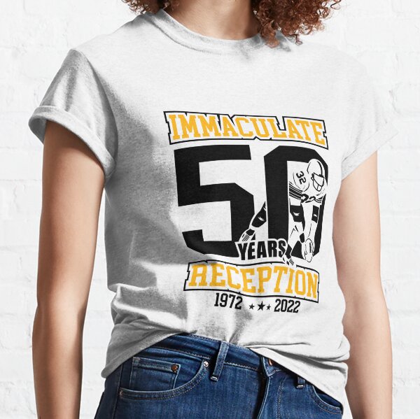 Immaculate 50 Years Franco Harris Tribute Gold T-Shirt