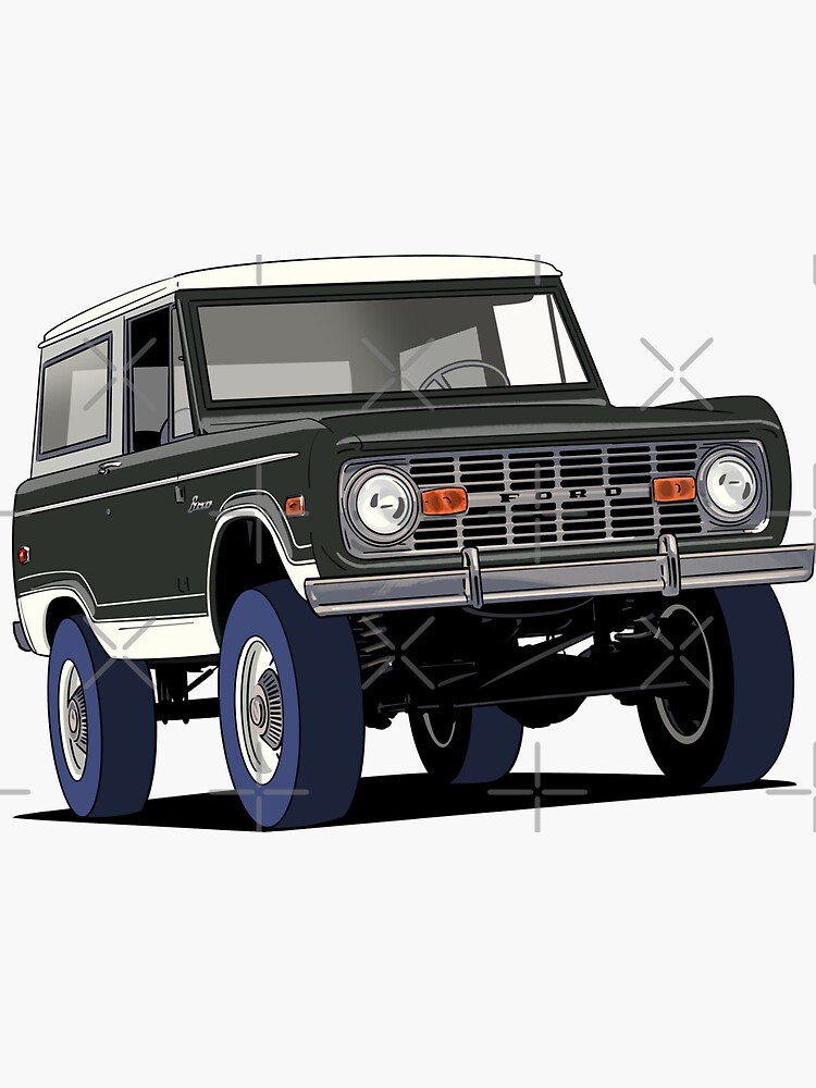 : Classic 1970's Ford Bronco T-Shirt 4x4 Early Model Orange  Bronco Vintage Retro Truck : Clothing, Shoes & Jewelry