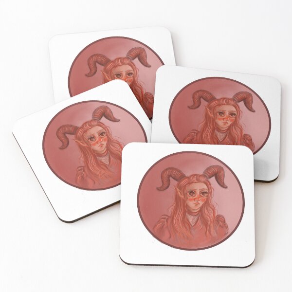 Item preview, cute goblin girl with Devil's horns designed and sold by Mayelshehawy.
