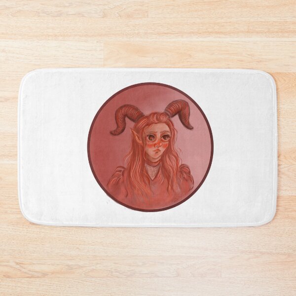 Item preview, cute goblin girl with Devil's horns designed and sold by Mayelshehawy.