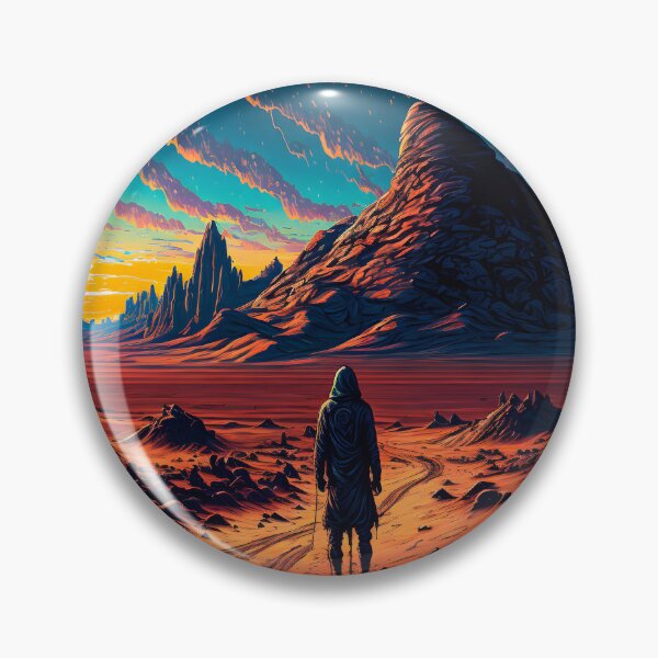 Item preview, Lone Walker on Arrakis Desert designed and sold by NeuralCanvas.
