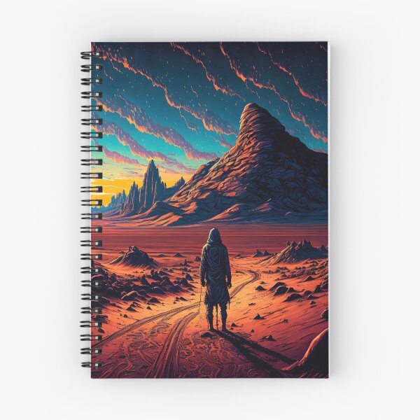 Item preview, Lone Walker on Arrakis Desert designed and sold by NeuralCanvas.