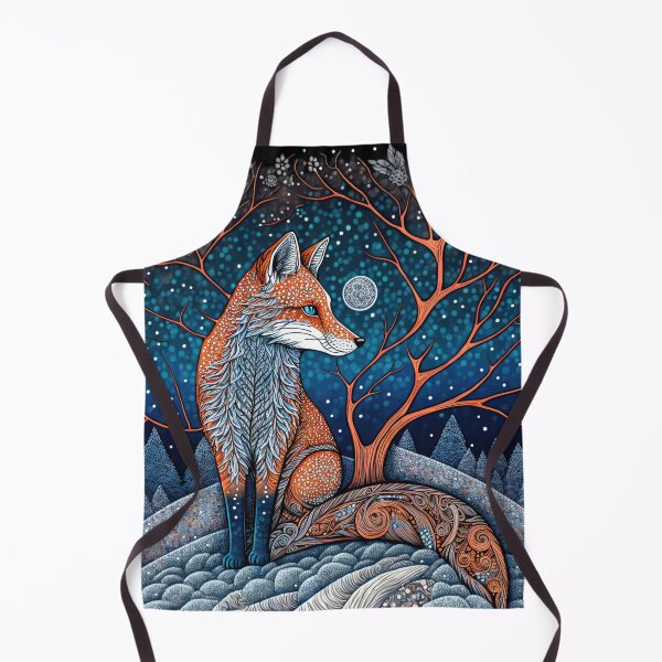 Item preview, Winter Fox Zentangle with Tree designed and sold by Staibshine.
