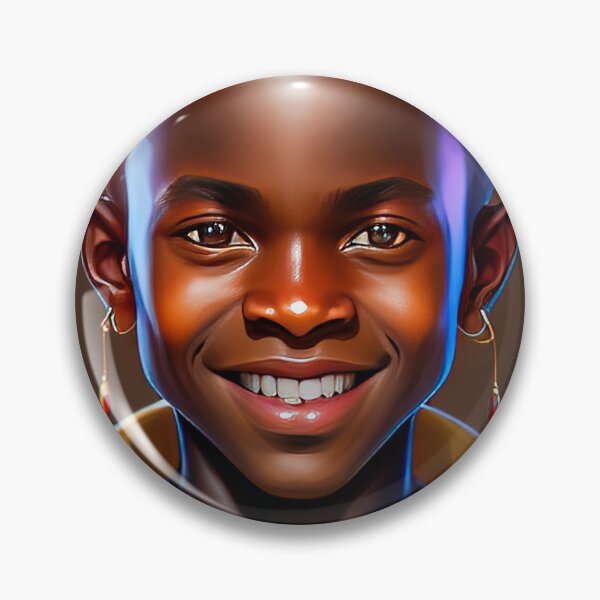 Item preview, Smiling African Boy In Colorful Attire Print #1 designed and sold by KOZIDESIGNS.