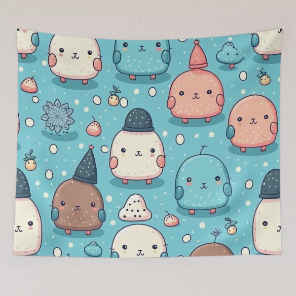 Artikelvorschau, Schneeball-Kawaii-Druck entworfen und verkauft von HarperFox.