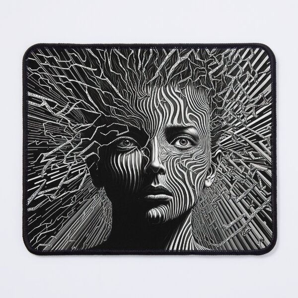 Item preview, Face human in weird lines shape designed and sold by mrlongfield.